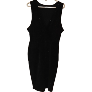 IRIS Formal Mini Dress Navy Blue Sparkly Sleveless Babydoll Sexy Evening P